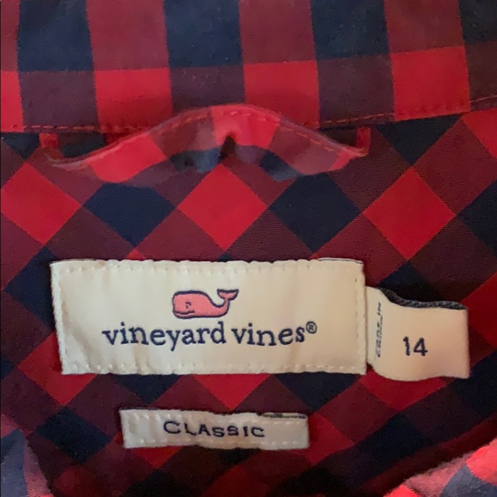 Vineyard Vines Button Down Classic Gingham Shirt - image 2